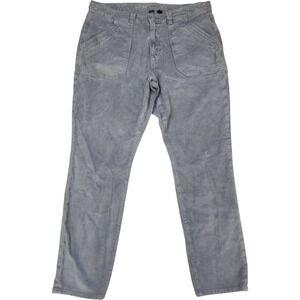 American Eagle AE Stretch Corduroy Classic Skinny‎ Pants Sz 18 Gray Retro Y2K